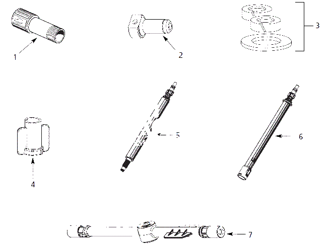 Surface-Cleaner Parts Diagram and Parts List for PW1095  Campbell Hausfeld Pressure Washer